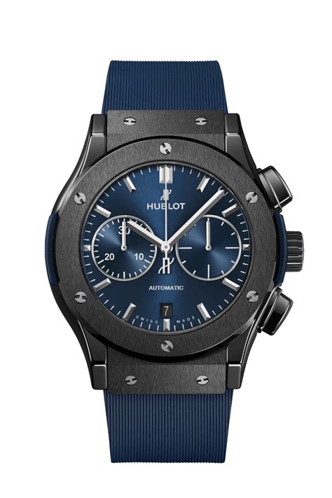 hublot classic fusion ceramic blue chronograph 45mm